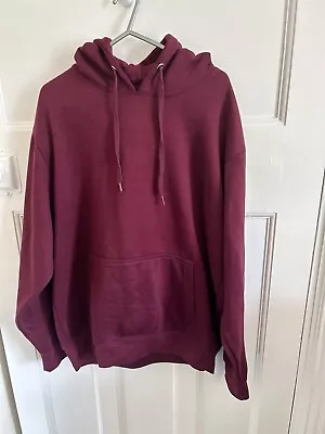 Buy Urban Road Hoodie Mens Large Burgundy Pullover Sweatshirt Outdoor Casual • 6.95£