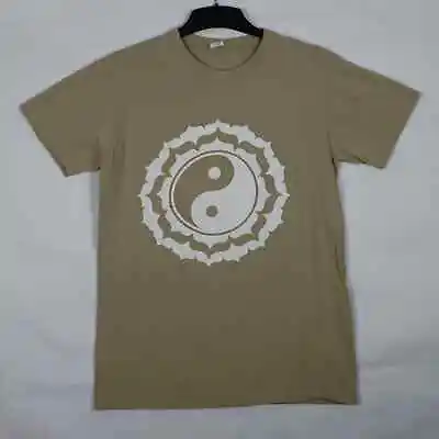 Buy I Saw It First Mens T-Shirt Yin And Yang Beige Size 8 Geometric Short Sleeve • 3.99£