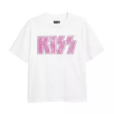 Buy Kiss Girls T-shirt Pink Logo Top Tee 3-13 Years Official • 9.99£