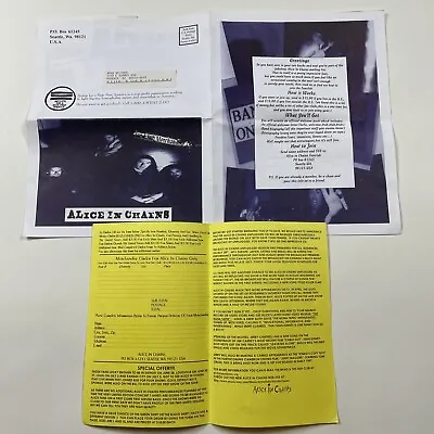 Buy Alice In Chains Fan Club Merch Order Forum Layne Staley Pearl Jam Soundgarden • 168.90£