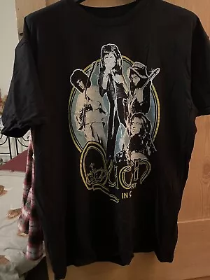 Buy Queen In Concert T Shirt X Large XL Unisex Black • 10£