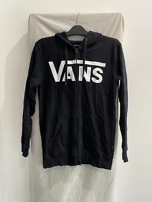 Buy VANS Black Full Zip Hoodie Size XS • 20£