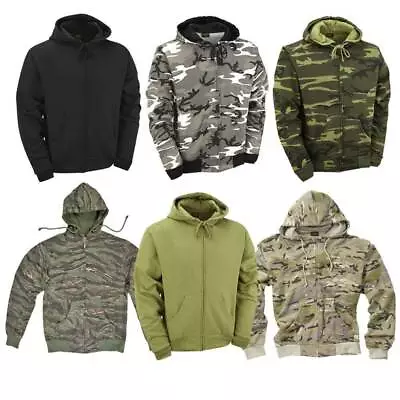 Buy Hoodie Army Combat Military Style Camo Hooded Skate Punk Fishing Work Hunting  • 17.39£