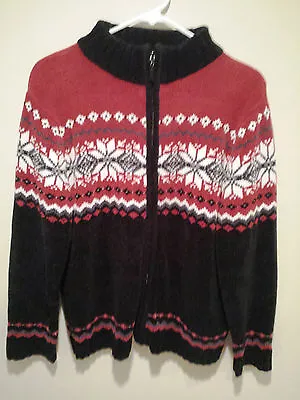Buy Vintage Ugly Christmas Sweater Tacky - Large L Black Carolyn Taylor Snowflakes! • 13.44£