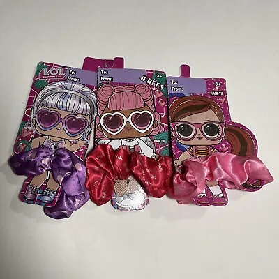 Buy LOL Surprise Doll Scrunchie Hair Tie Set For Best Friends 3 Pieces • 3.85£