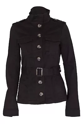 Buy Women's Multi Pocket Military Jacket - Stylish RAW Look Summer Outerwear • 24.99£