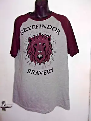 Buy Grey Harry Potter Gryffindor Bravery Lion  T Shirt Size M • 5£