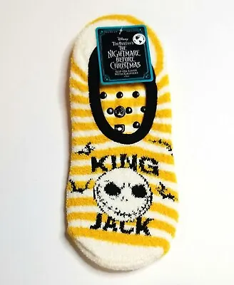 Buy Nightmare Before Christmas Jack Skellington Socks Slip-On Liner Gripper Disney • 7.51£