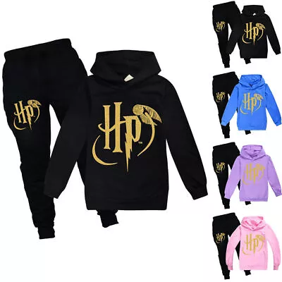 Buy Kids Boys Girls Hoodies Tracksuit Harry Potter Hooded Pants Outfits Clothes UK • 19.57£