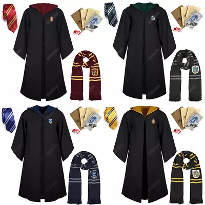 Buy Harry Potter Gryffindor Ravenclaw Ravenclaw Robe Cloak Tie Scarf Wand Costume • 8.59£