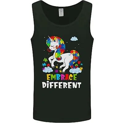 Buy Autism Unicorn Embrace Different Autistic Mens Vest Tank Top • 11.99£