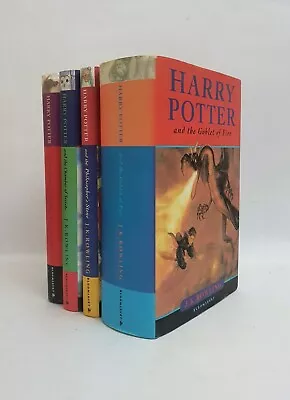 Buy Harry Potter ROWLING Books 1-4 Hardbacks BLOOMSBURY In Jackets VG++  • 15£