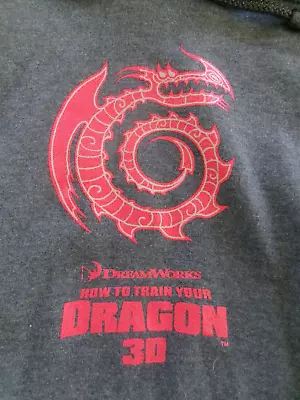 Buy HOW TO TRAIN YOUR DRAGON 3D New L Promo Hoodie 2019 Dreamworks • 31.57£