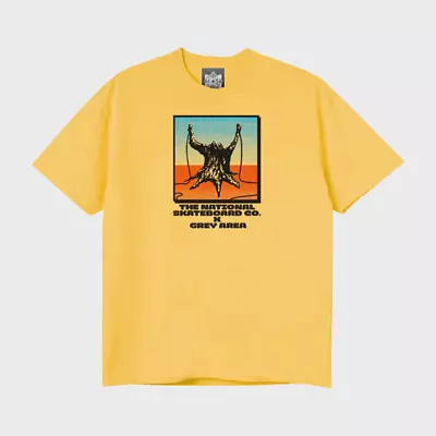Buy The National Skateboard Co. - Grey Area Slingshot T-Shirt - Yellow • 25.95£