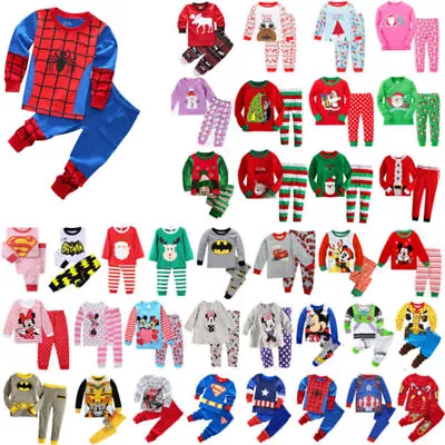 Buy Kids Boys Girls' Character Pyjamas Pjs Set Spiderman Sleepwear Nightwear Pajamas • 10.99£