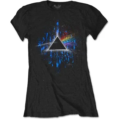 Buy Ladies Pink Floyd Dark Side Of The Moon Splat1 Official Tee T-Shirt Womens • 15.99£
