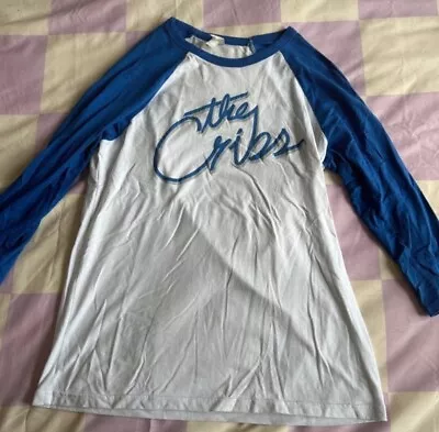 Buy The Cribs T Shirt 3/4 Length Sleeve Rare Indie Rock Band Merch Tee Size Medium • 15.30£