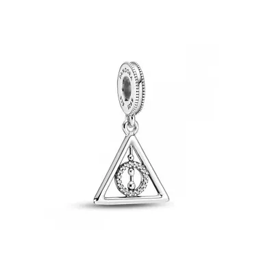 Buy PANDORA Harry Potter, Deathly Hallows Silver Dangle Charm - 799126C01 • 23.87£