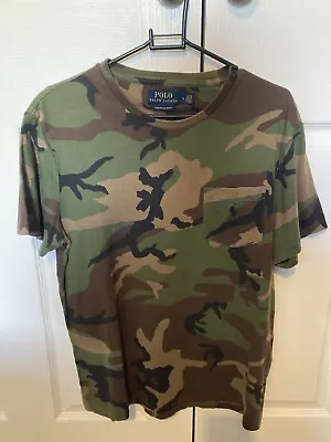 Buy Ralph Lauren Polo Camouflage T-Shirt Size M • 5£