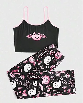 Buy Romwe Pastel Goth Cute Kawaii Pyjama Set • 15£