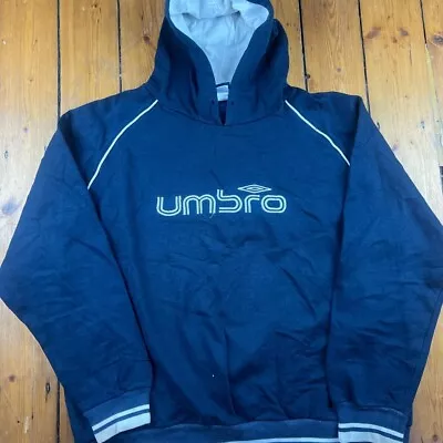 Buy Vintage Umbro Embroidered Spellout Hoodie L • 35£