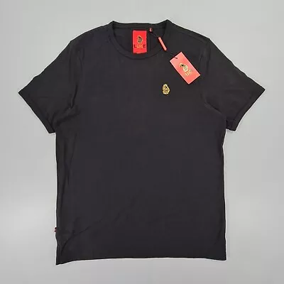 Buy LUKE 1977 Mens T Shirt Black Cotton Tee Short Sleeves Logo Top • 19.99£