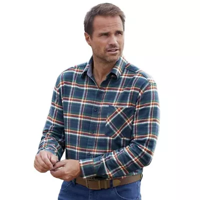 Buy Atlas For Men Mens Checked Flannel Shirt AF297 • 19.21£