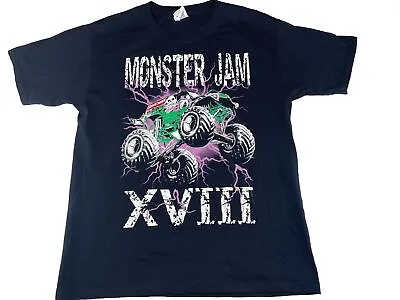 Buy 2018 Monster Jam Grave Digger Monster Truck Double Sided Shirt Youth XL • 14.21£
