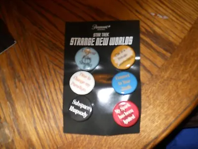 Buy Star Trek Strange New Worlds Collectible Pins Set Of Six NEW Promo Merch • 9.60£