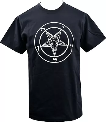 Buy Mens Baphomet T-Shirt Pentagram Satanic Occult Church Of Satan Goat Goth S-5XL • 18.50£