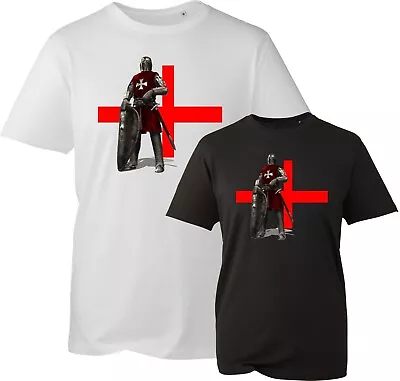 Buy England Knight St George's Day T-Shirt,  Warrior Templar Proud To Be English Top • 11.99£