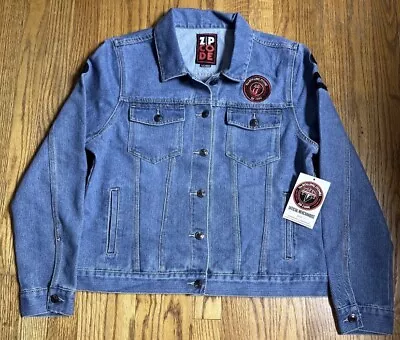 Buy NWT Zip Code Brand The Rolling Stones Official Women's Denim Jean Jacket Size XL • 71.08£