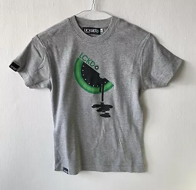 Buy Watermelon Print Woman’s  Cotton Tee Grey Melange Size S Made In Italy • 9.50£