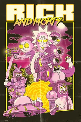 Buy Rick And Morty Action Movie 91.5 X 61 Cm Maxi  Poster New Official Merch • 7.20£