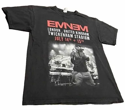 Buy Eminem 2014 Twickenham London Tour T-Shirt Size L • 28£