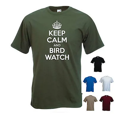 Buy 'Keep Calm And Bird Watch' Bird Watching Watcher Birdwatch Twitcher Mens Tshirt  • 11.69£