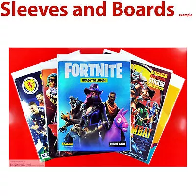 Buy 10 X Fortnite Sticker Album Bags ONLY. Clear Sleeves Tall Size4 Panini Etc NEW . • 9.99£