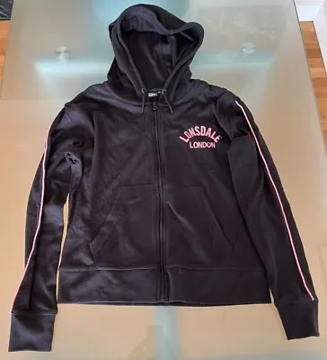 Buy Authentic Lonsdale London Black Hooded Jumper UK Size 10 Women Clothing  • 12.99£