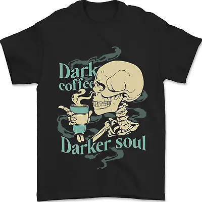 Buy Dark Coffee Darker Soul Skull Mens T-Shirt 100% Cotton • 10.48£