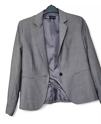 Buy Zara Single-Breasted Jacket Women Size UK 12 EUR 40 Contemporary Style Workwear • 15£