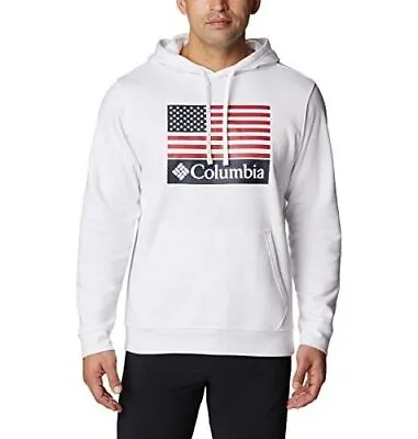 Buy Columbia Men's Big & Tall Graphic Trek Hoodie Stars & Stripes Flag 5X XXXXXL • 65.04£