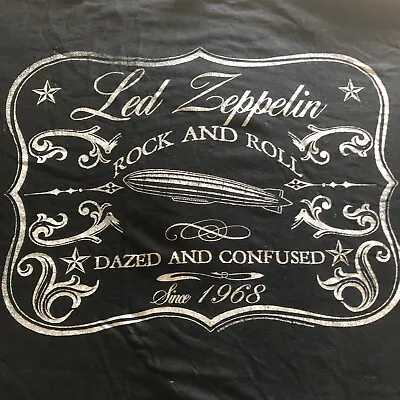 Buy Led Zepellin Dazed And Confused Since 1968 Black Graphic T Shirt, XL, Used • 9.99£