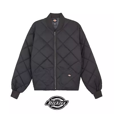 Buy Dickies Black Diamond Quilted Nylon Jacket • 53.95£