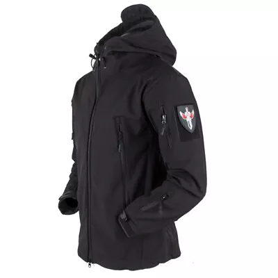 Buy 2024 UK Mens Tactical Coat Waterproof Jacket Winter Warm Hooded Outdoor Jacket • 22.37£