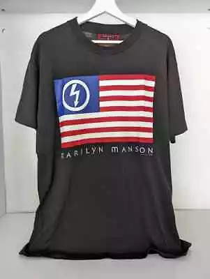 Buy MARILYN MANSON 1997 Vintage T-Shirt American By Birth • 43.76£