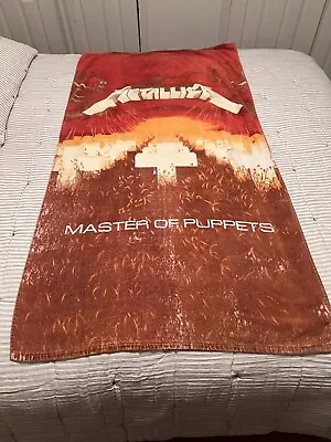 Buy Metallica Master Of Puppets Beach Towel 55x30 VTG Authentic Merch Bath • 28.50£