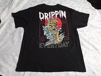 Buy *DRIPPIN*  Everyday HUSTLE  VIBES BAILEY APPAREL Tiger Back Design Tshirt • 9.99£