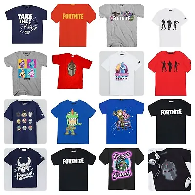 Buy Fortnite Kids T Shirts Various Designs T-Shirt Pack Of 3 T Shirts Offer! • 9.99£
