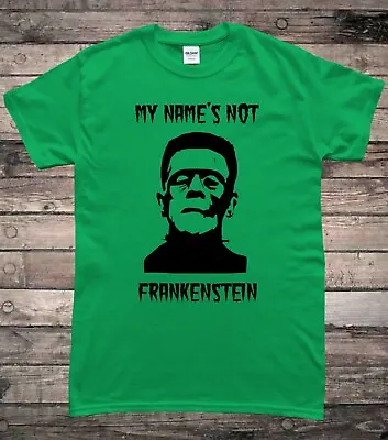 Buy Frankenstein Funny Monster Slogan Halloween T-Shirt • 8.49£