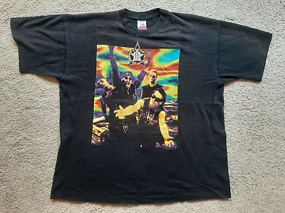 Buy U2 ZOOROPA Vintage 1993 European Tour T Shirt Black XL Bono LP REM Coldplay Rock • 70.80£